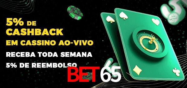 Promoções do cassino ao Vivo Bet65